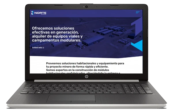 Sitio web de Norte Mining SRL